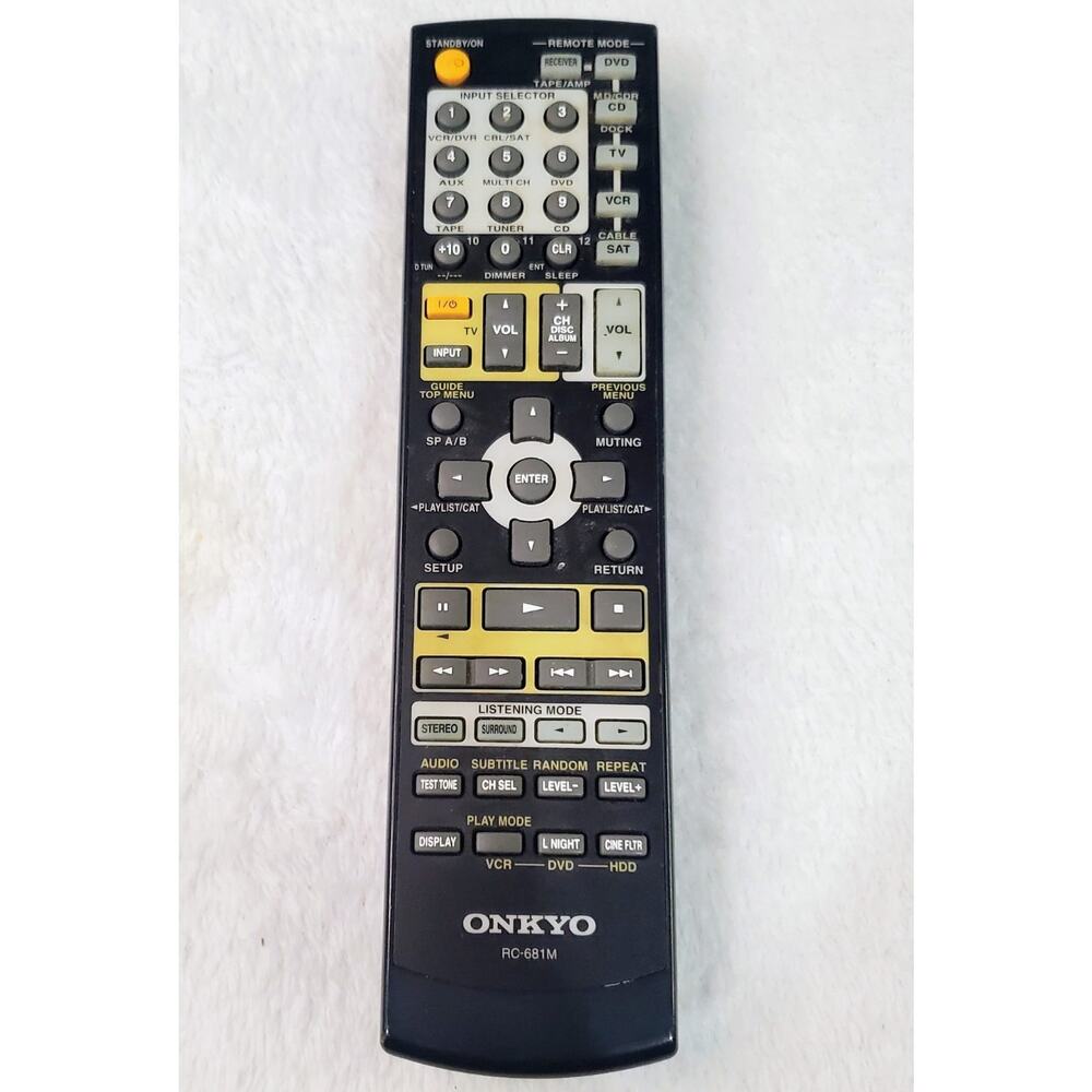 Genuine Onkyo RC-681M Remote Control for AV Receiver TX-SR575 TX-SR505 FREE SHIP